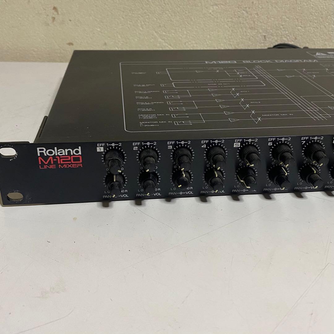 通電確認済み ローランド LINE MIXER ラインミキサー M-120
