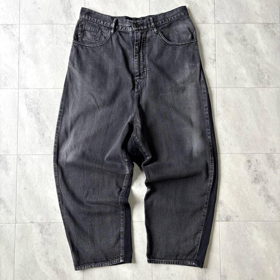【超希少】ワイズ Y's ブラックデニムサルエルパンツ 日本製 ヨウジヤマモト