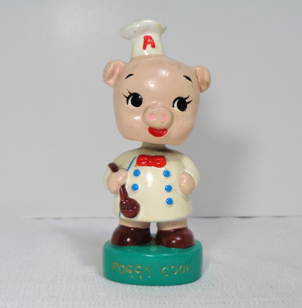 エースコック 首振り人形 POGGY COOK 陶器製