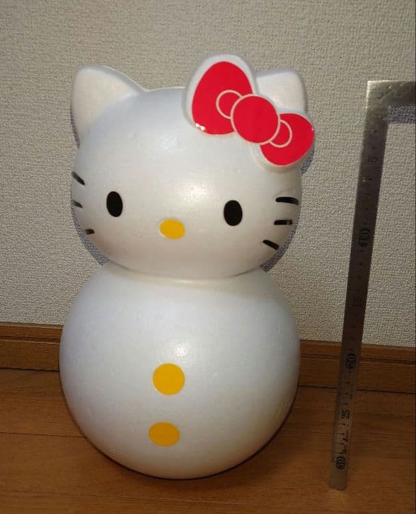 当時物ハローキティ　雪だるま マフラー パース付リストバンド フリース帽子