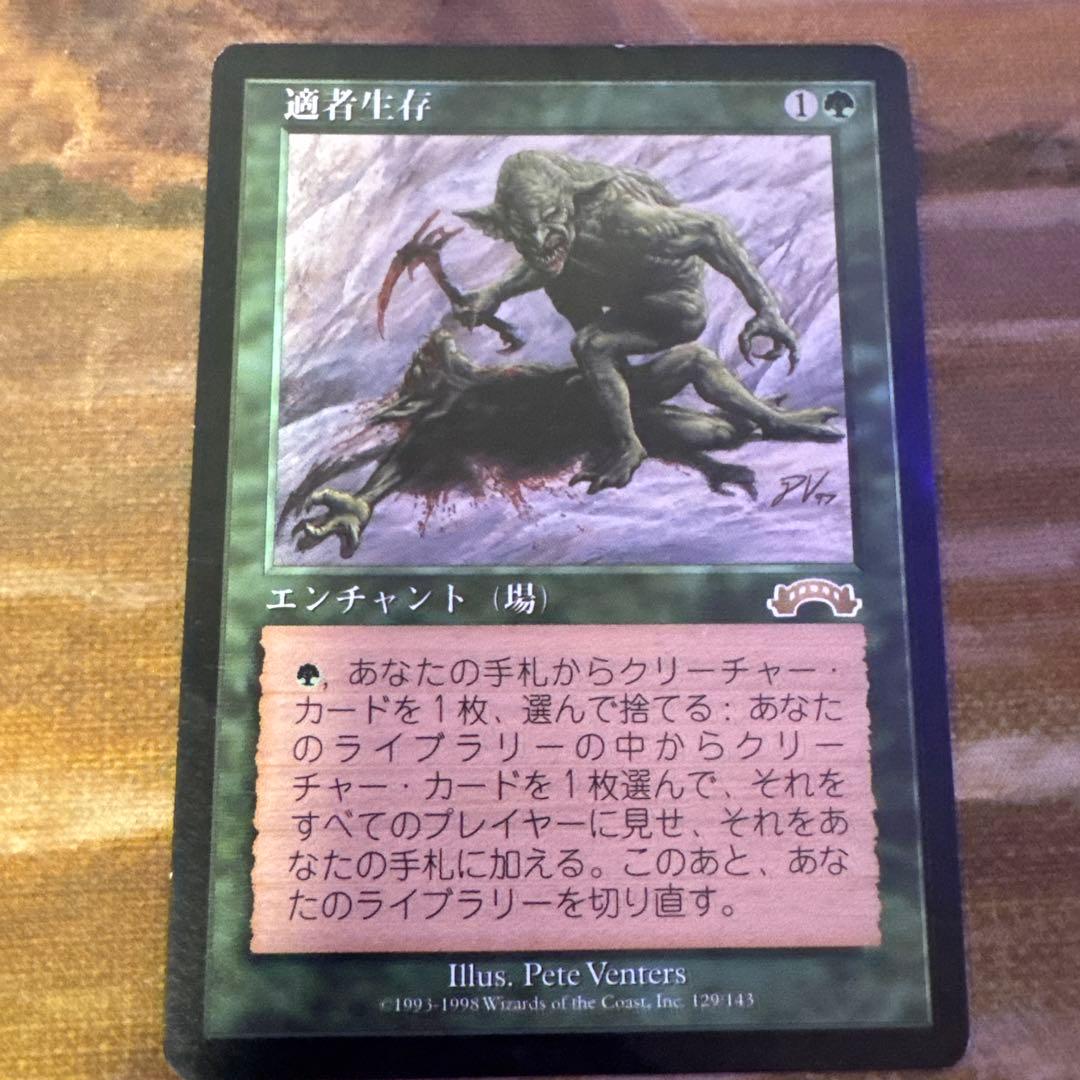 適者生存　日本語　再録禁止　キズあり