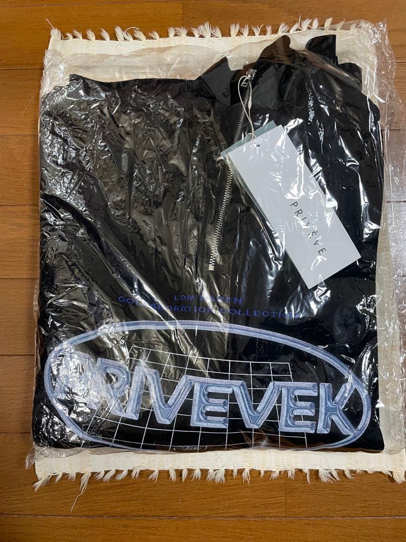 PRIVEVE×かれん　ハーフジップスウェット　ブラック