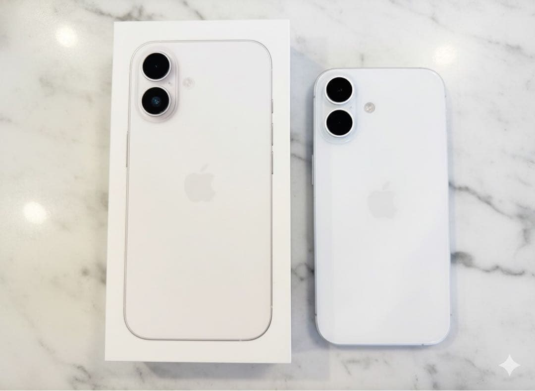 【美品】 iphone16 ホワイト128GB SIMフリー