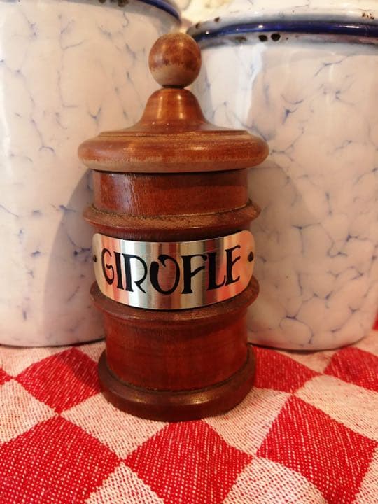 1960年代 木製スパイス・ハーブラック フランスヴィンテージ