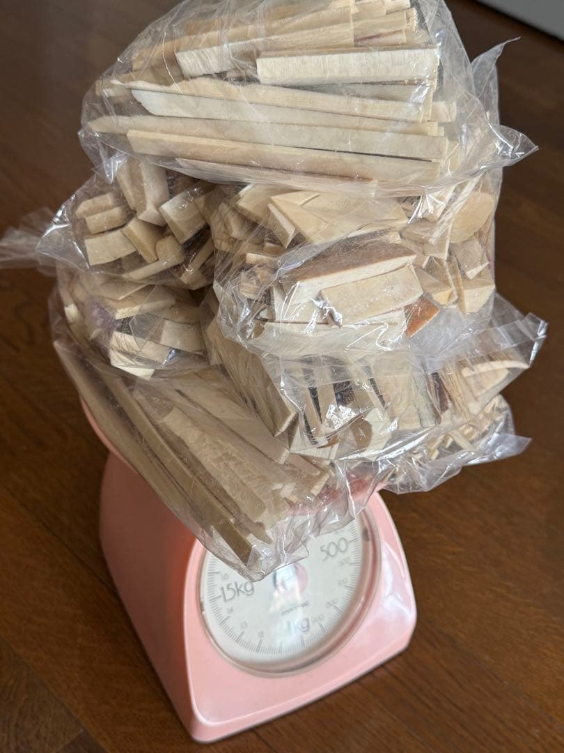 天然素材 白材 マンモス 重量2.0kg 加工用素材用 中古品 。