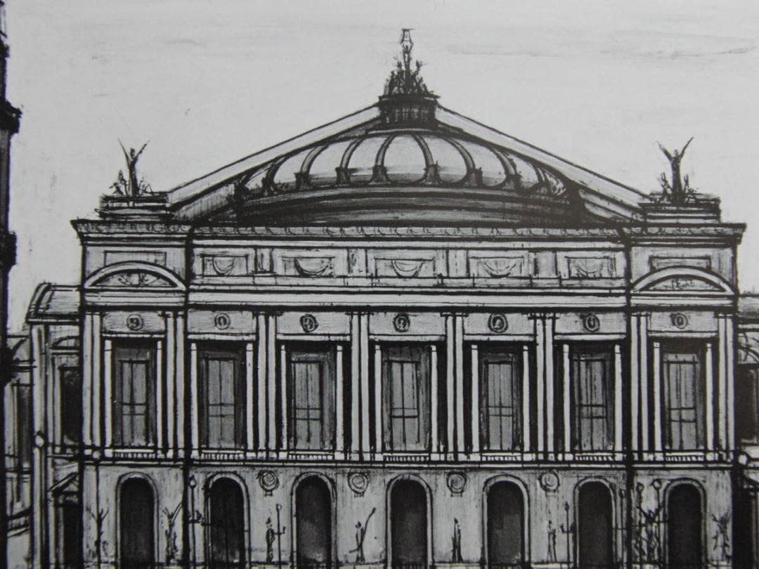 ベルナール・ビュッフェ「PAYSAGES DE PARIS-L'Opera」