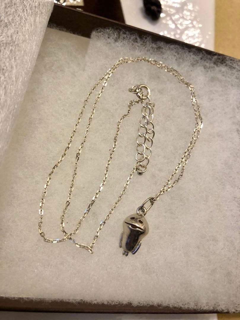 なめこ栽培キット　なめこシルバーネックレス