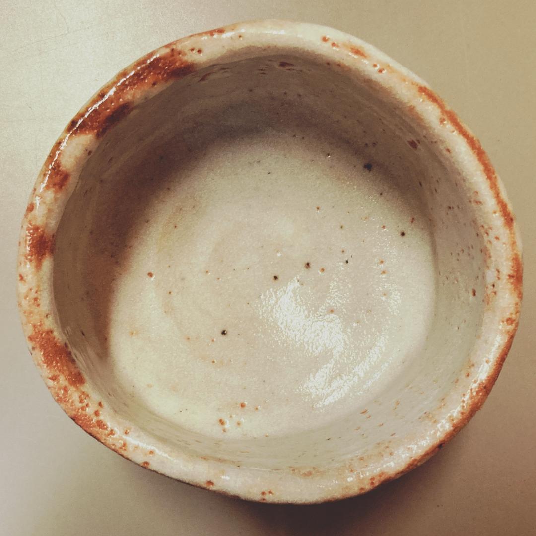 【値下げ】 奥磯太覚 志野 茶碗 【真正保証】