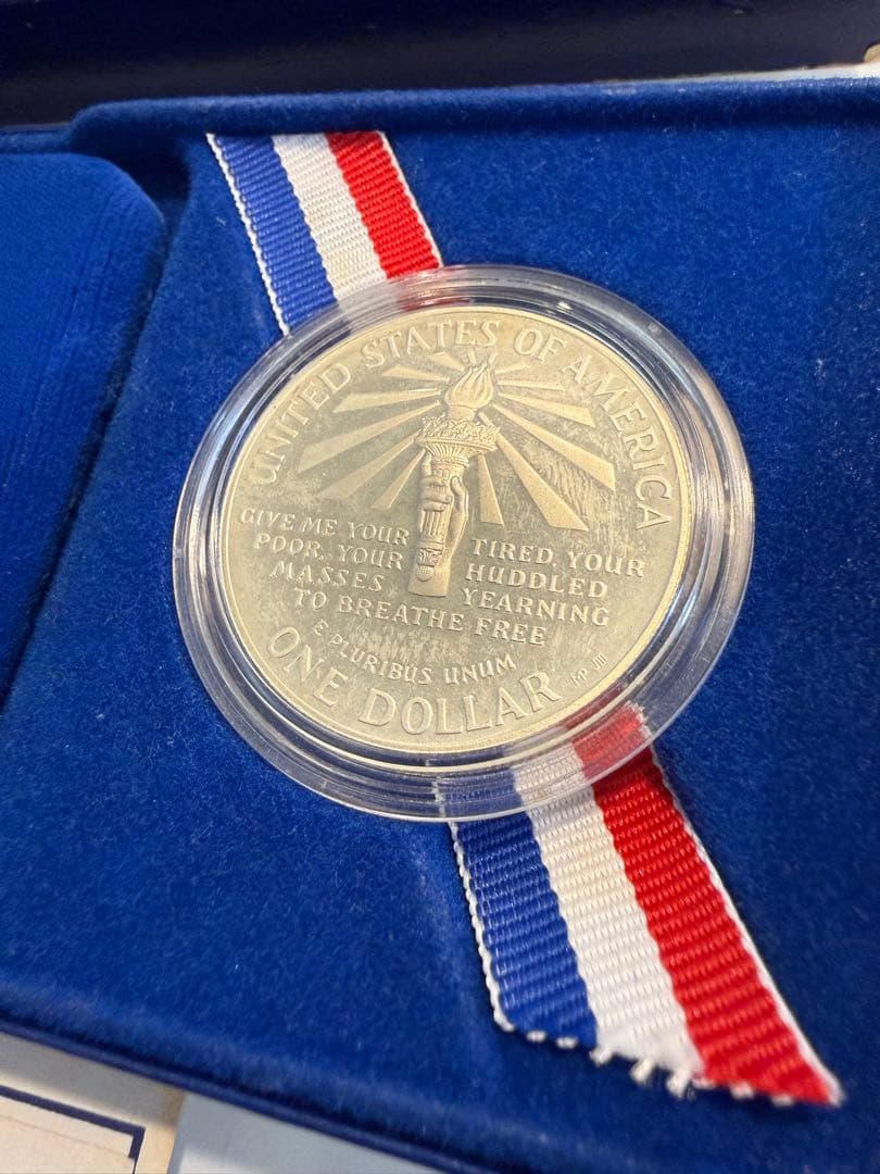 1986 リバティシルバーダラー　銀貨　銀製