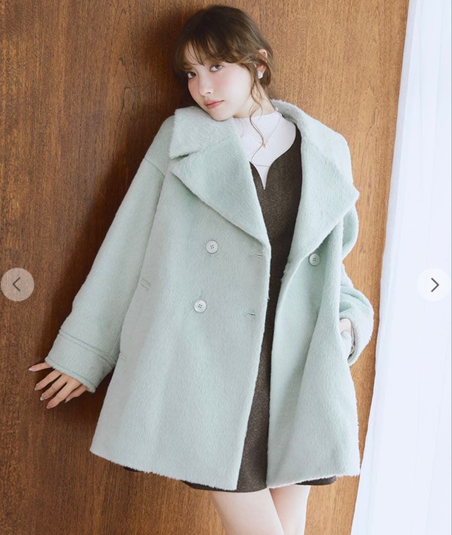 【新品未使用】25AW LILLIAN CARAT シャギーミドルコート完売品