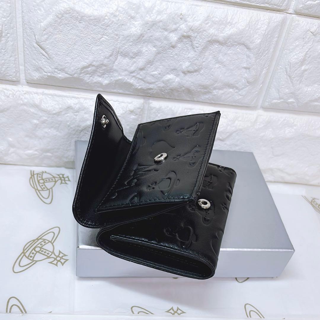 Vivienne Westwood 3つ折り財布 ブラック マット