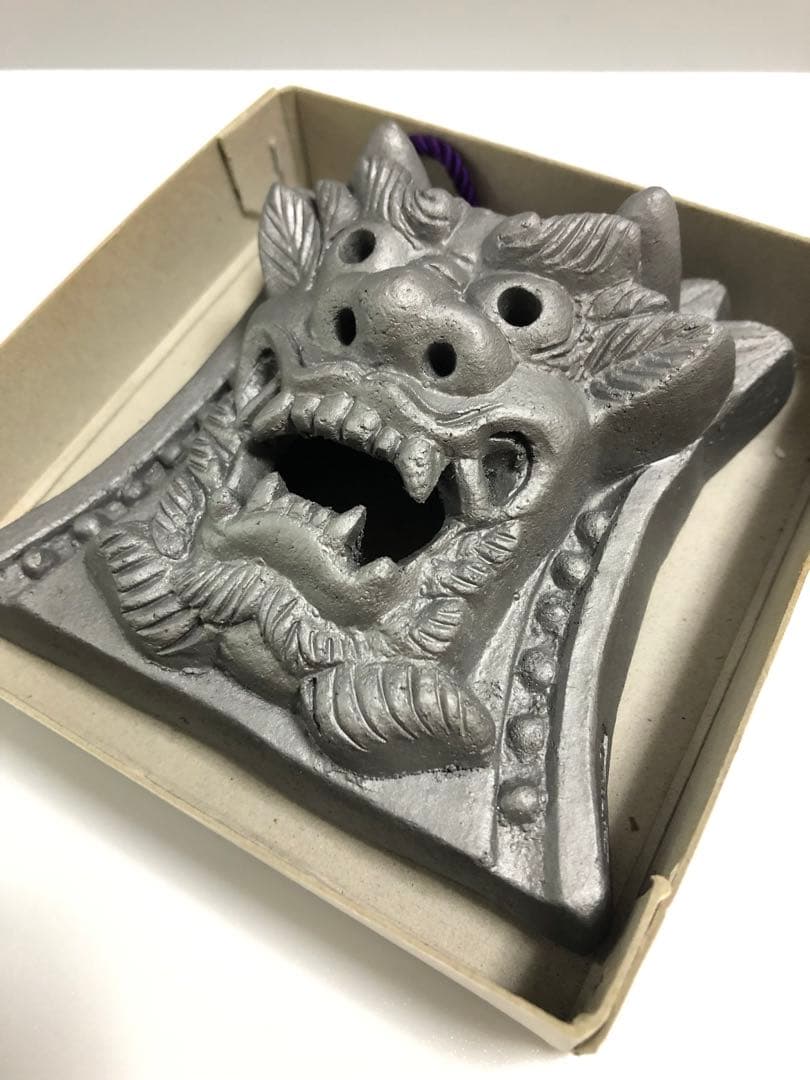 鬼瓦　置物　厄除け　魔除け　縁起物　石手寺　御守り　安産祈願　手作り　お守り
