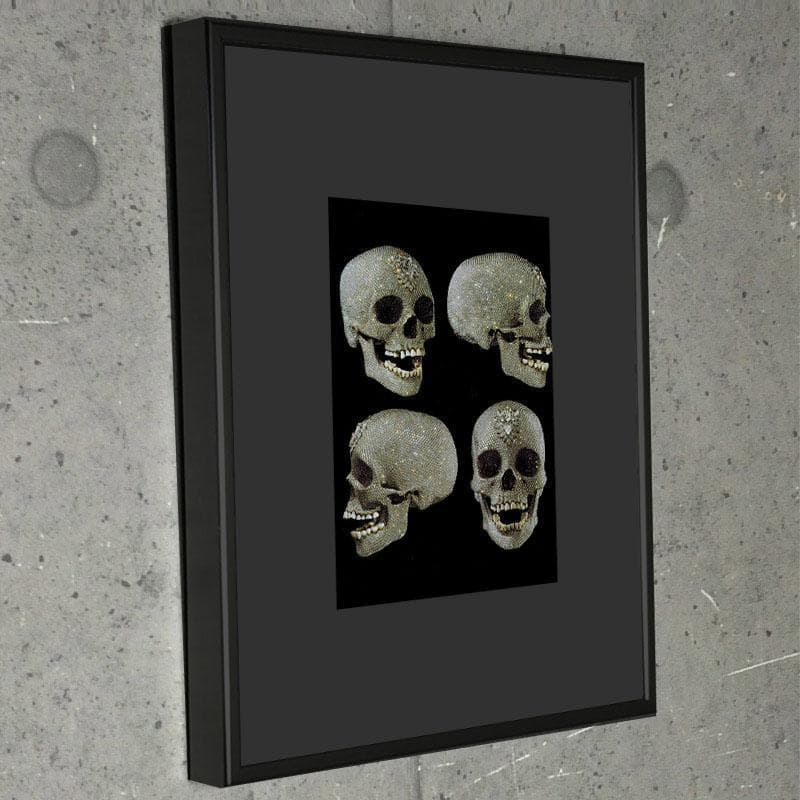 限定特殊マット額装品/ダミアンハースト/ダイヤモンドスカル05