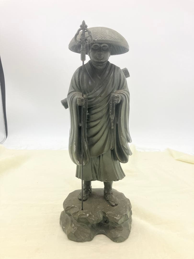 弘法大師 立像 空海 お大師様　修行像 真言宗 高野山　仏教美術 秀雲作