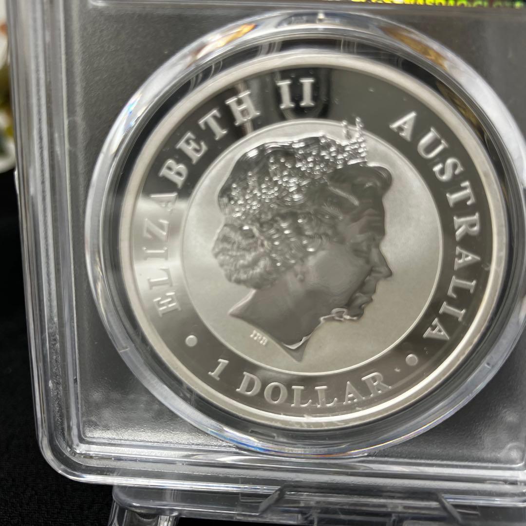 準最高鑑定　PCGS MS69 オーストラリア ワライカワセミ 銀貨 2014