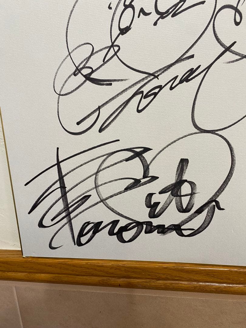 板野友美・河西智美　サイン色紙