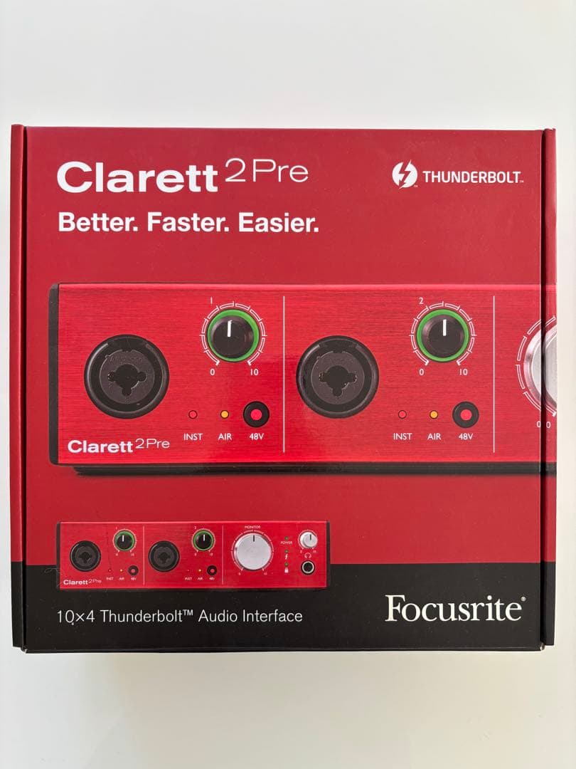 DTM・DAW Focursrite Clarett 2Pre THUNDERBOLT