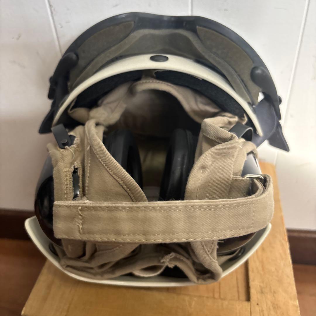 米軍実物　FLIGHT DECK CREWMAN'S HELMET ゴーグル付き