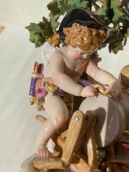 超貴重マイセンMeissen フィギュリン　矢を研ぐ天使たち