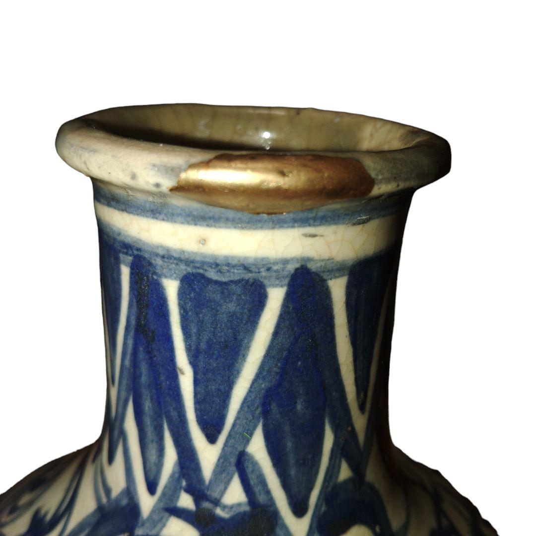 越後民窯?　道八銘　雲龍文染付水注