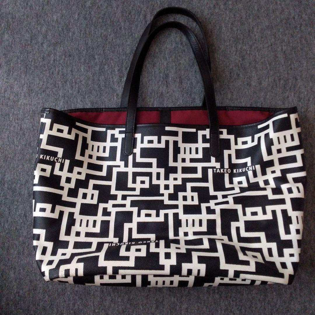 布袋寅泰×タケオキクチ　コラボ　トートバッグ　G柄　TAKEO KIKUCHI