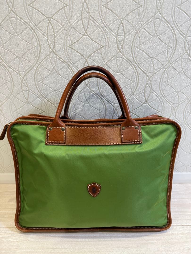 フェリージ ブリーフケース　バッグ　1993 　ナイロン　レザー　A4 アボガド