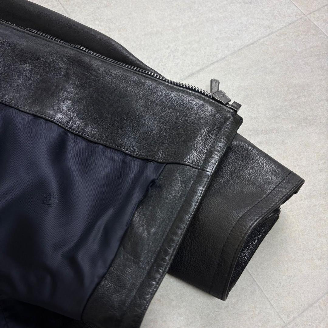 ダンヒル Dunhill ジャケット レザージャケット シングルライダース ラム