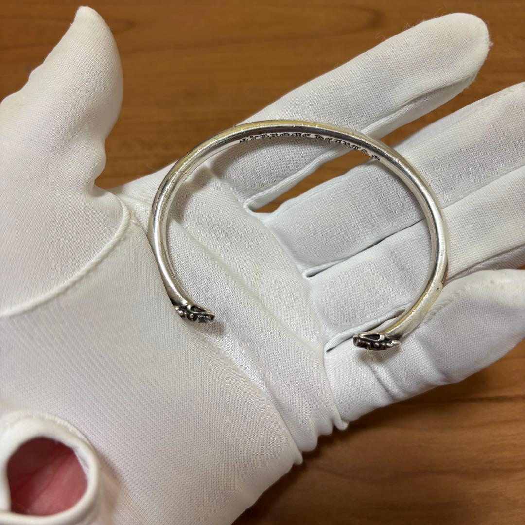CHROME HEARTS スキニー ダブル ドッグ バングル ブレスレット