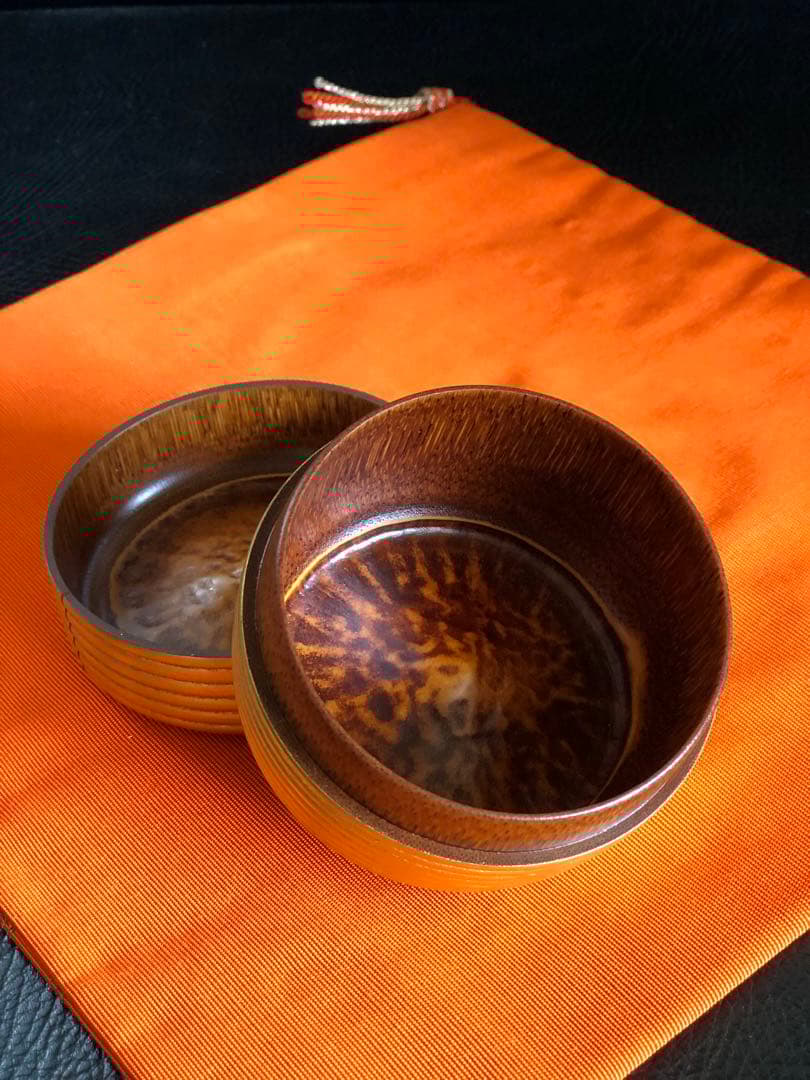 茶道具　茶入れ　棗　小崎清人作　外金　茶器　共箱付き　銘有