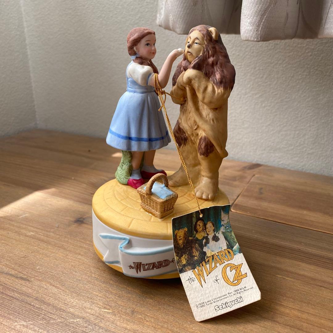 レア　オズの魔法使い セキグチ　オルゴール　タグ付　ドロシー　ライオン