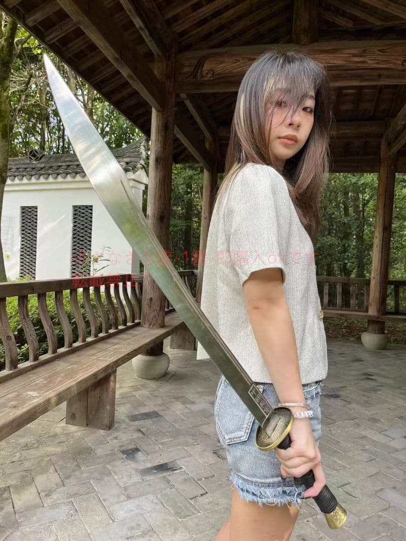 淵寒伝統牛尾刀（武術刀）古兵器 武具　刀装具　日本刀　模造刀 居合刀