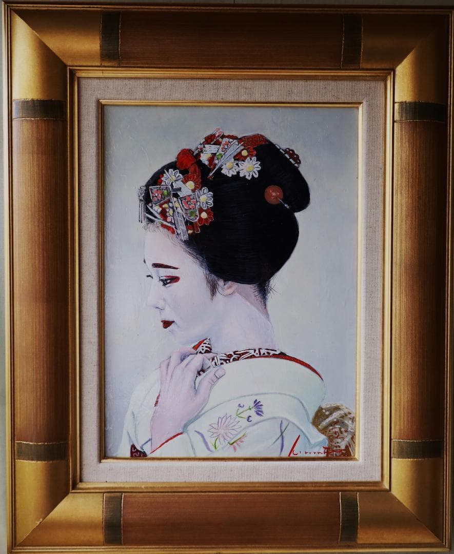 『をみなえし』　油彩肉筆画