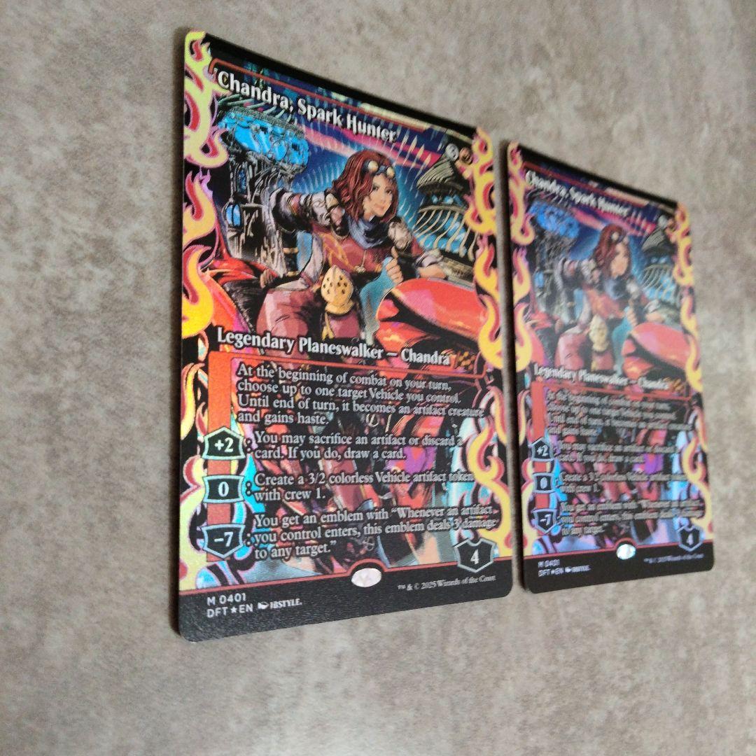 MTG　英語版foil　灯を追う者、チャンドラ　2枚セット
