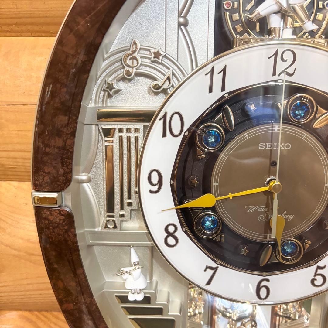 【廃盤品】SEIKO セイコー からくり 掛け時計 電波時計 30曲収録