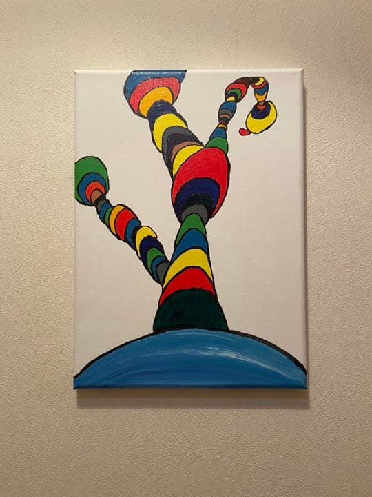 謎の輪　絵　水彩画　絵画　飾り