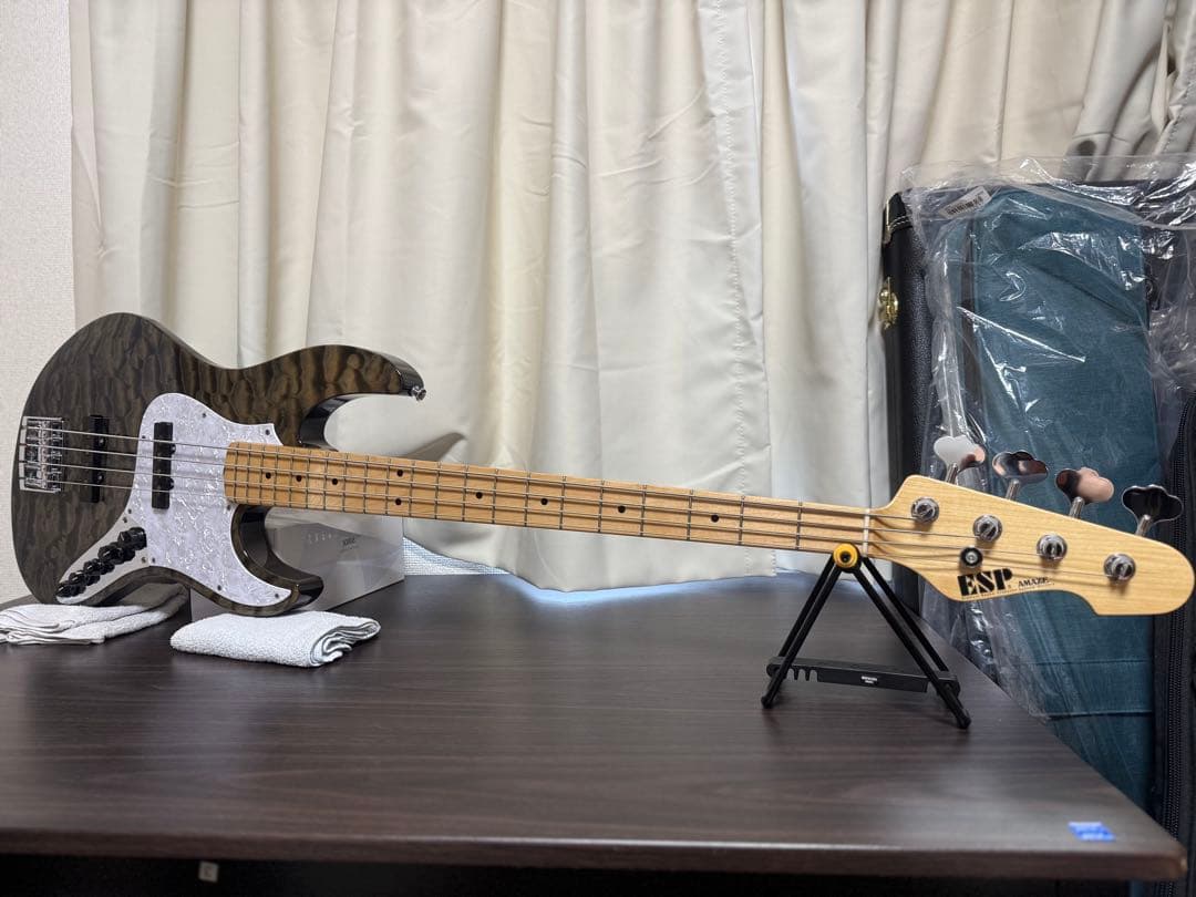 【キルトメイプル】ESP AMAZE-CTM QM【弦交換セットアップ済】