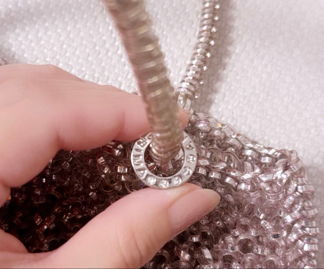 【美品】アンテプリマ　ワイヤーバッグ　リボンビジュー