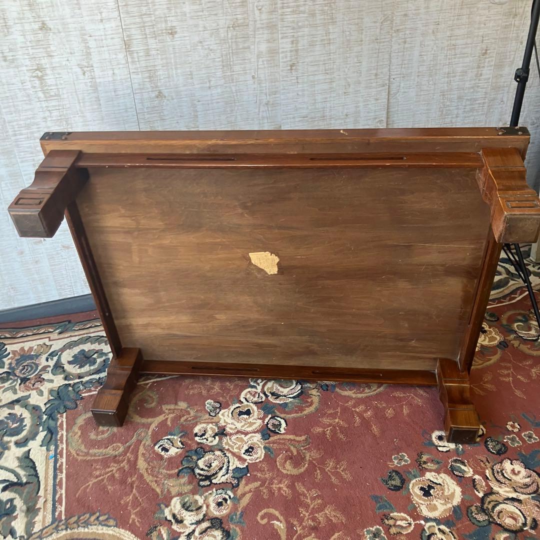 昭和レトロ 古家具 木製テーブル 大型座卓 センターテーブル ローテーブル