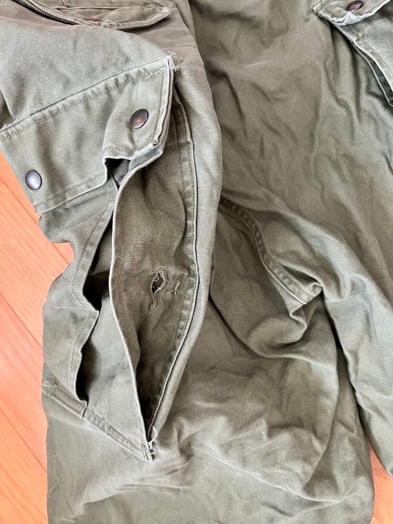 ◎50's 最初期 M51 パンツ 剥き出しスナップボタン コの字ジッパー 実物
