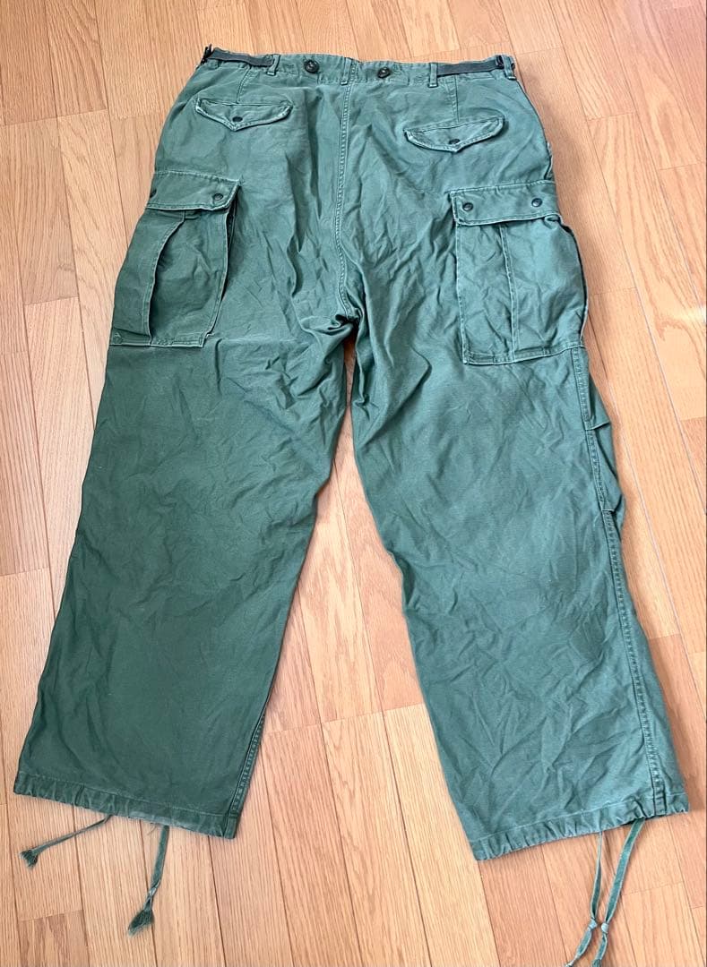 ◎50's 最初期 M51 パンツ 剥き出しスナップボタン コの字ジッパー 実物