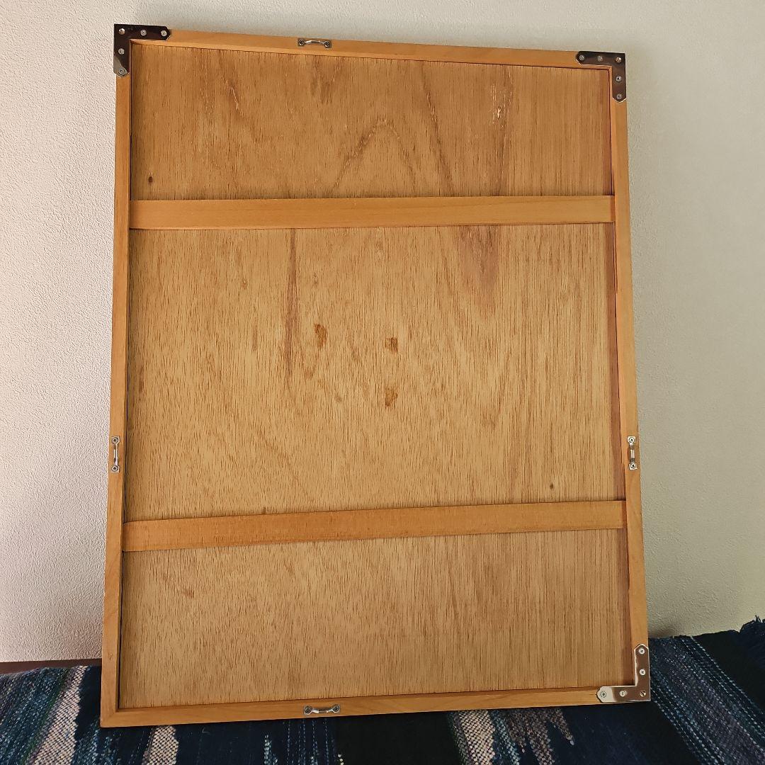 喜如嘉『芭蕉布』　城間【紅型】研究所の額　額縁に難あり