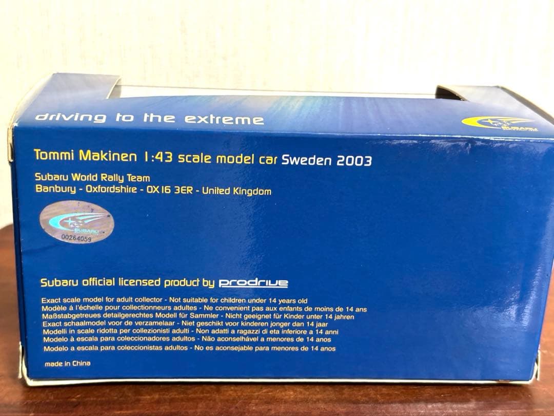 トミ.マキネン SUBARU WRX STI ミニカー ラリーカー仕様