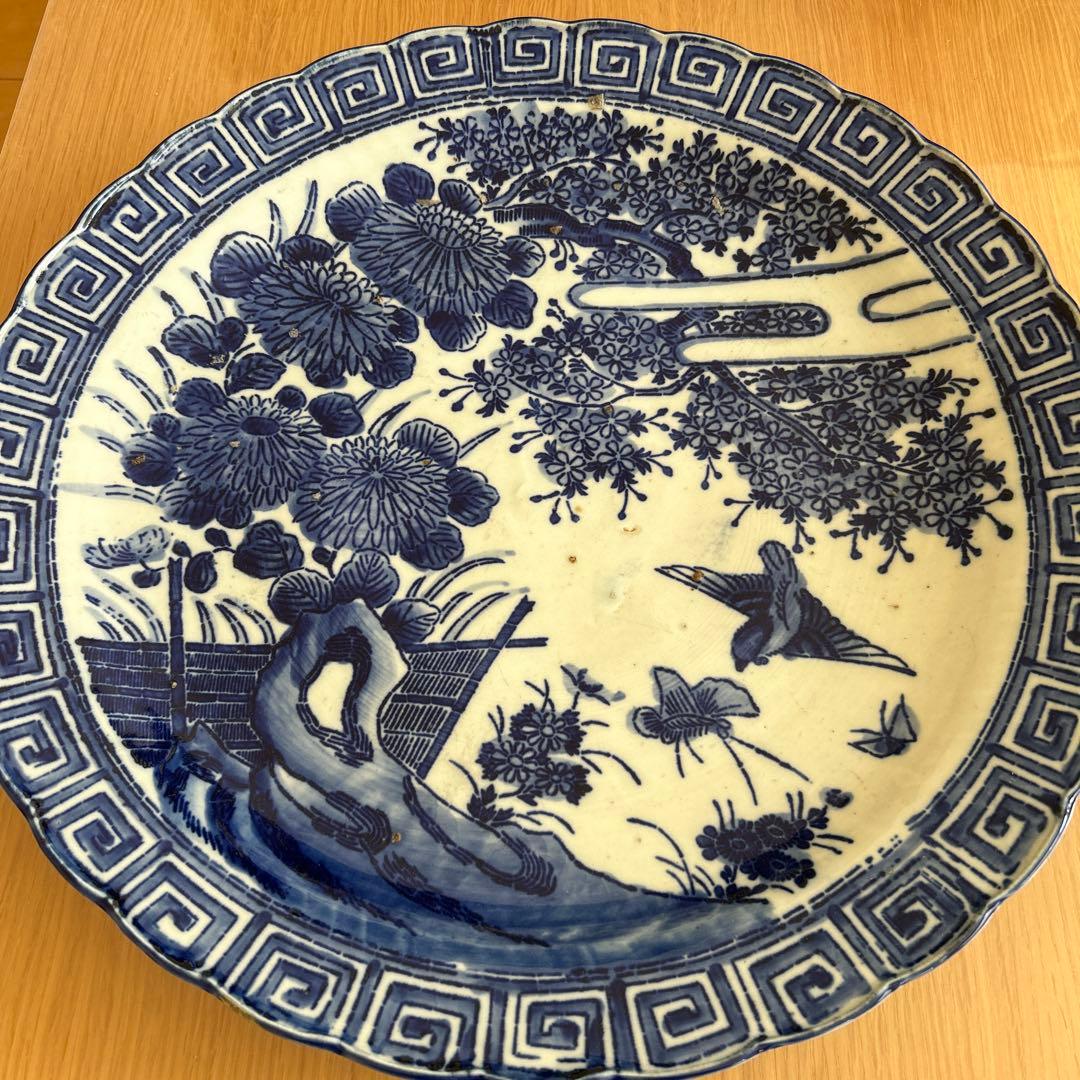 ￼骨董　大皿    46センチ　完品無傷