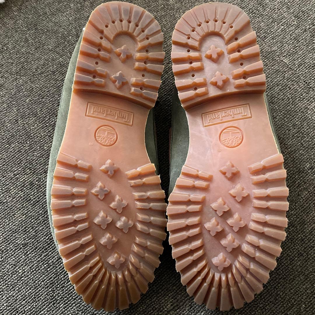 ティンバーランド　スエード 3eye カーキ　デッキシューズ　モカシン