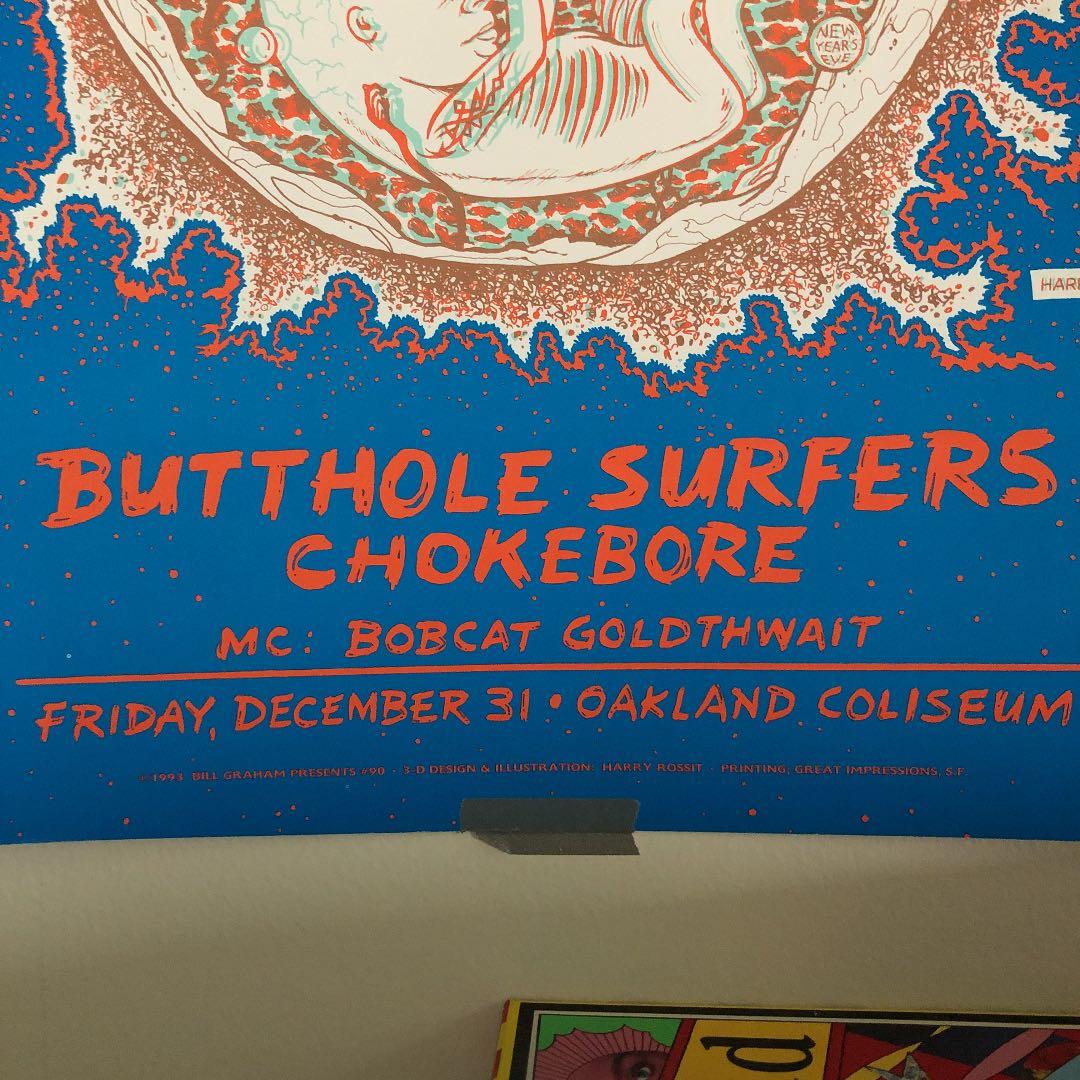 Nirvana butthole surfers ポスター ニルヴァーナ　レア