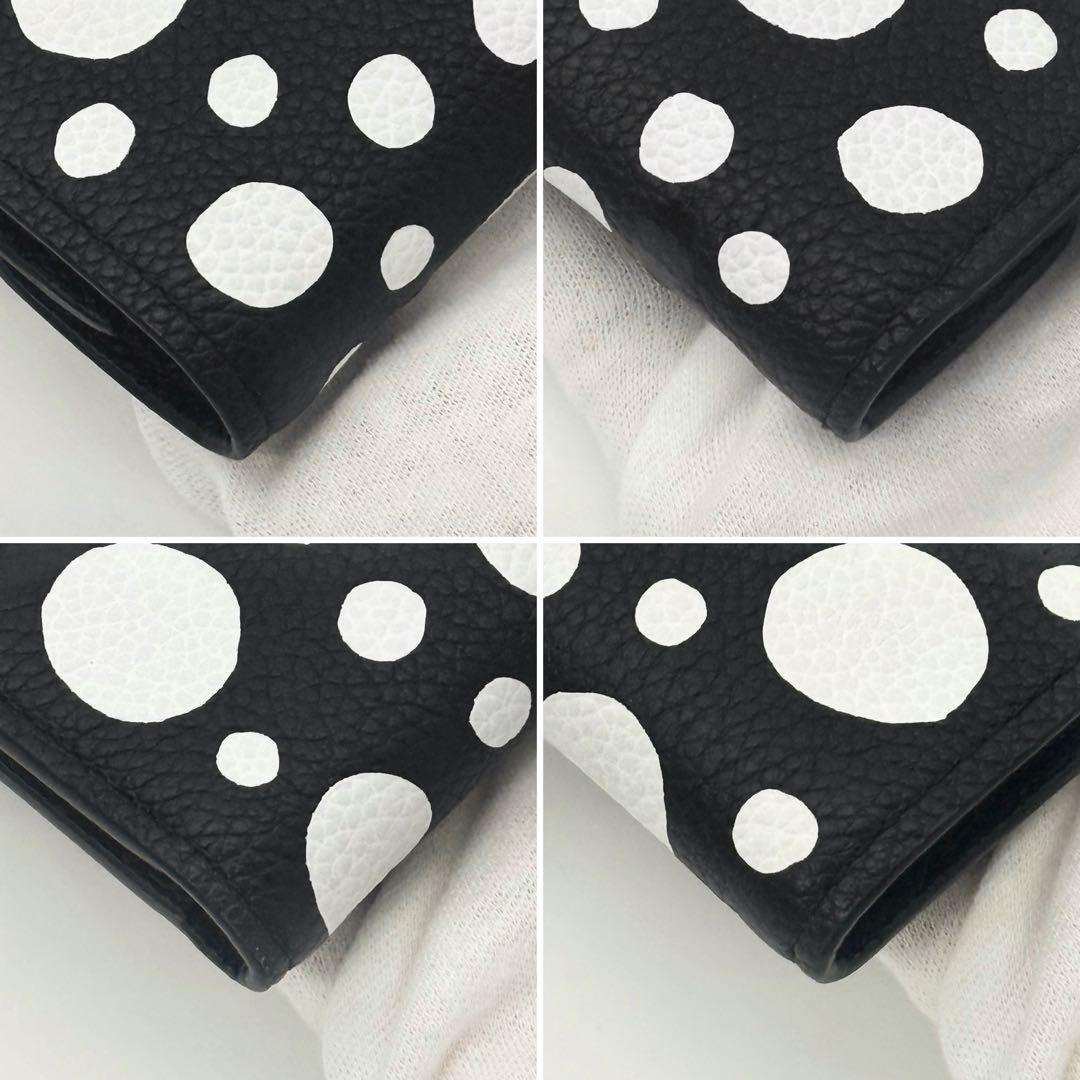 ✨超極美品 激レア✨ルイヴィトン × 草間彌生 ヴィクトリーヌ 三つ折り財布 黒