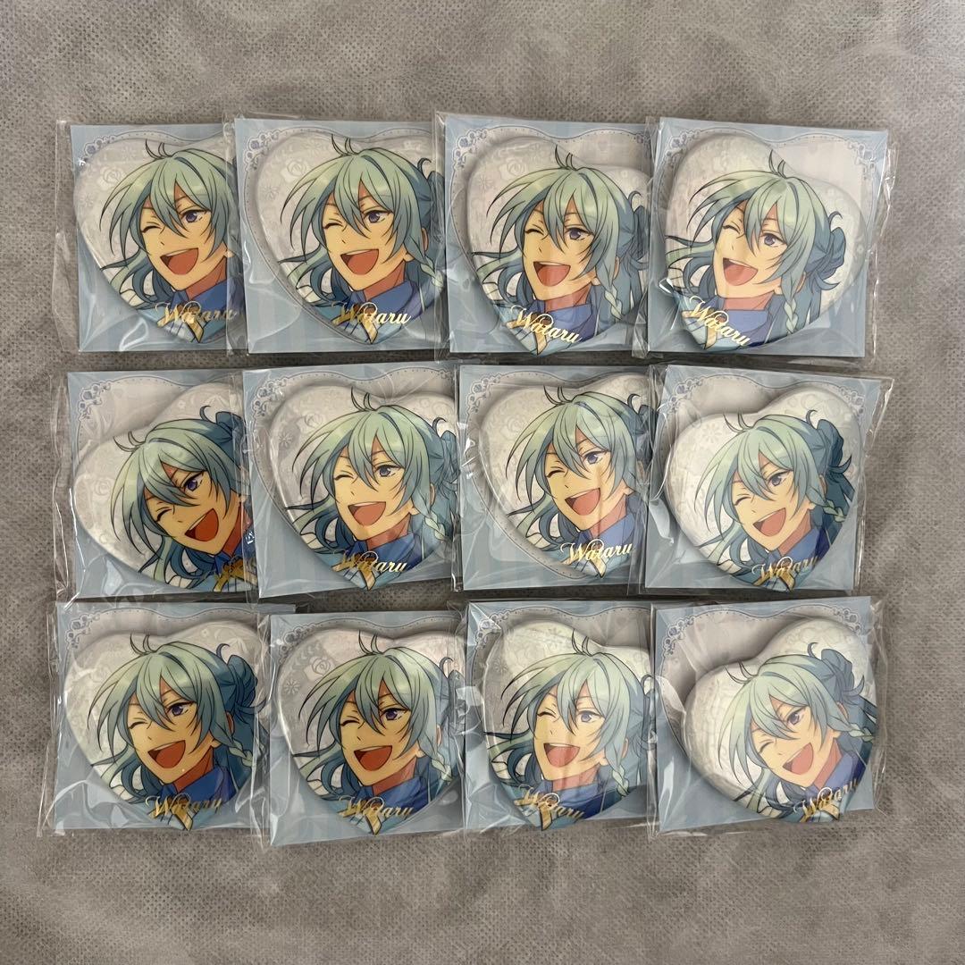 あんスタ 中国 3周年 誓約　ハート缶　缶バッジ 日々樹渉　12個