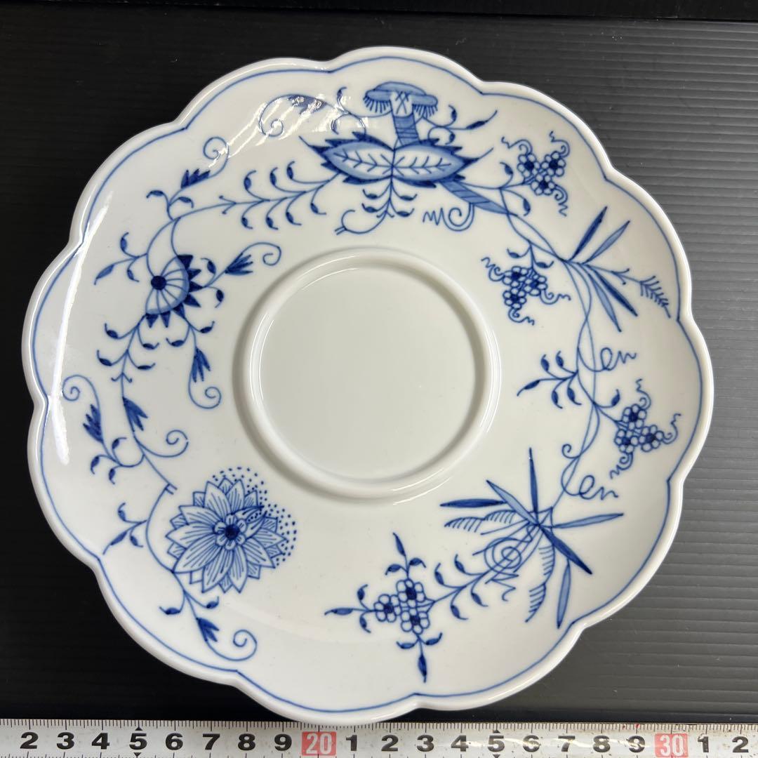 専用マイセンブルーオニオン　スープカップ&ソーサー　共箱　東な7-1221☆1F