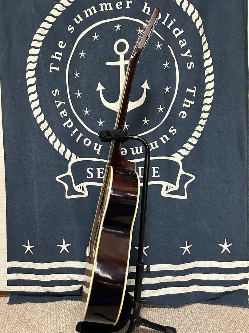 新春特価セール美品70年代黒沢楽器レアビンテージ❣️ジュリアンF-150バック虎杢