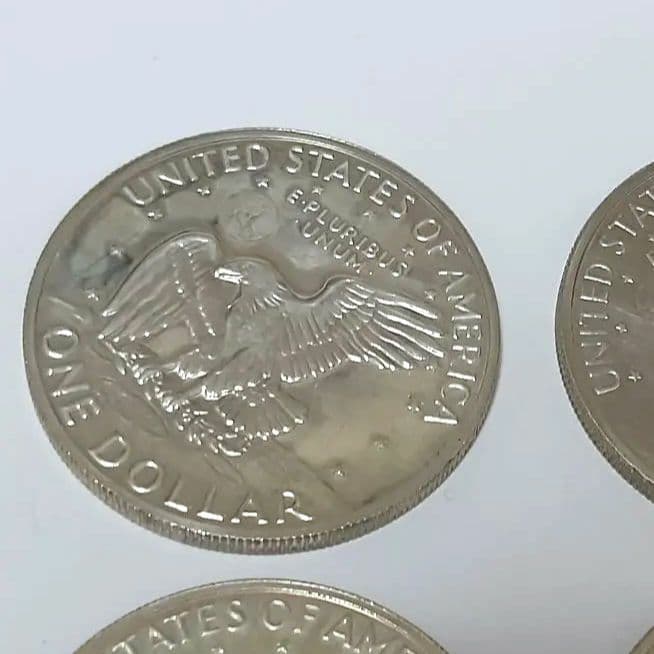 アメリカ1ドル硬貨 アイゼンハワー・ダラー 1971年・1972年 4枚セット